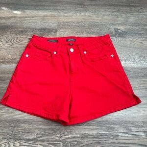 Wild Fable Mid Rise Midi Short Denim Red Size 4 Regular